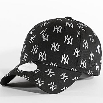 New Era - Gorra de mujer Mono metálica 9Forty NY 60580751 Negro Plata