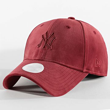 New Era - Gorra de terciopelo para mujer 9Forty NY 60580762 Burdeos
