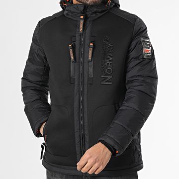 Geographical Norway - Chaqueta con capucha y cremallera Beachwood Negro