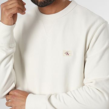 Calvin Klein - Sudadera de cuello redondo 7115 Beige claro