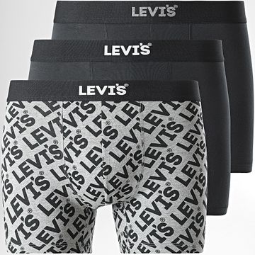 Levi's - Juego de 3 calzoncillos bóxer 701229546 Negro Gris