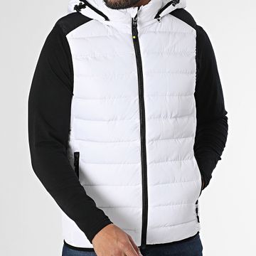 Mackten - Chaqueta sin mangas con capucha Blanco