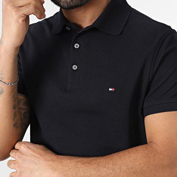 Tommy Hilfiger - Polo Slim Manga Corta 1985 7771 Azul Marino