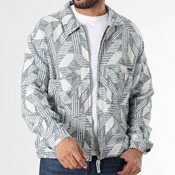 Ikao - Azul marino Blanco Chaqueta con cremallera