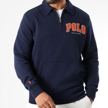 Polo Ralph Lauren - Sudadera de forro polar con cremallera y logotipo azul marino