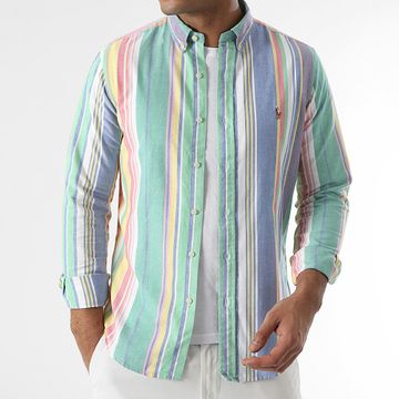 Polo Ralph Lauren - Camisa de manga larga Slim Fit Classics Multi