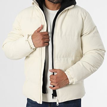 KZR - Abrigo con capucha beige