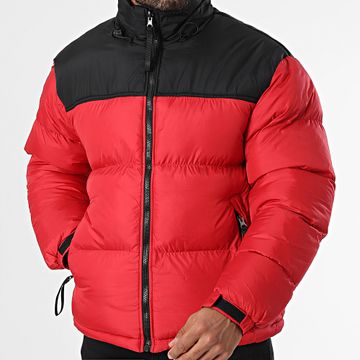 KZR - Chaqueta roja negra con capucha