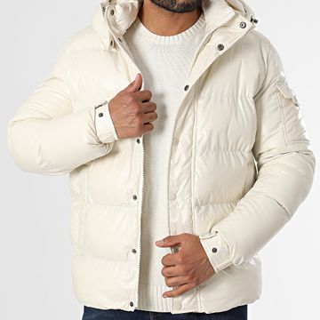 KZR - Abrigo con capucha beige