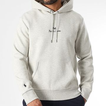 Polo Ralph Lauren - Sudadera con Logo Bordado Gris Heather