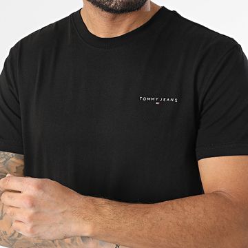 Tommy Jeans - Slim Linear Chest Tee Shirt 1188 Negro