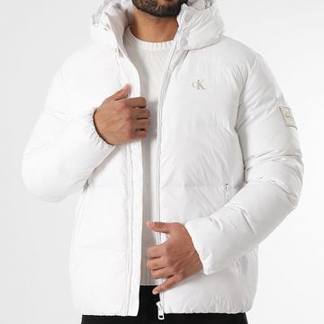 Calvin Klein - Chaqueta de pluma con capucha 5946 Blanco
