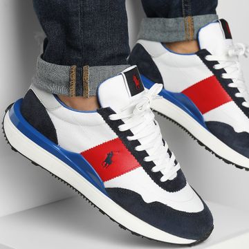 Polo Ralph Lauren - Zapatillas Train 89 Blanco Azul Marino Rojo