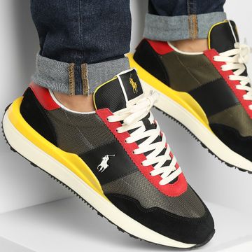 Polo Ralph Lauren - Train 89 Zapatillas Verde Amarillo Rojo
