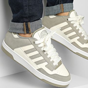 Adidas Performance - Rapid Court Low JP5243 Silver Pebble Cloud White Footwear Zapatillas blancas