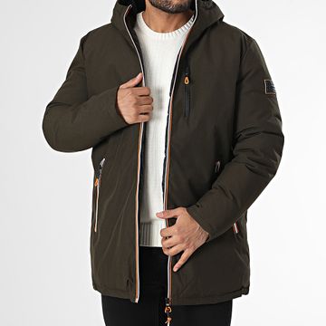 Geographical Norway - Parka con capucha Cassim Verde caqui