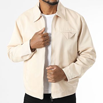 Ikao - Chaqueta beige con cremallera