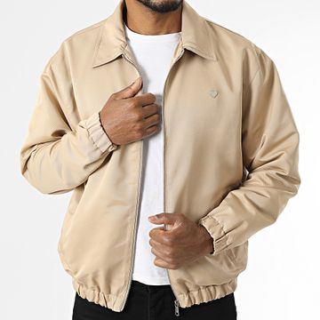 Ikao - Chaqueta con cremallera beige oscuro