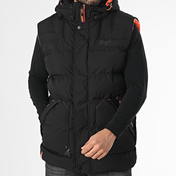 Geographical Norway - Chaqueta sin mangas con capucha Vadibere Negro