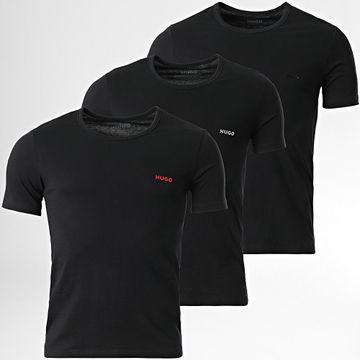HUGO - Lote de 3 camisetas 50480088 Negro