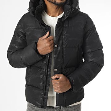Kymaxx - Chaqueta de plumón negra