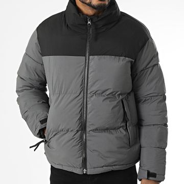 Kymaxx - Gris Carbón Negro Abrigo