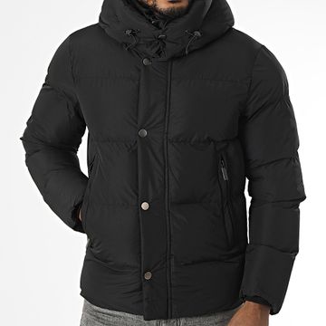 Kymaxx - Chaqueta negra con capucha