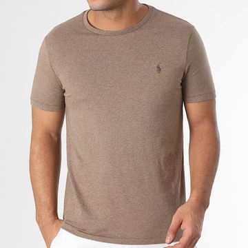 Polo Ralph Lauren - Camiseta Original Player Custom Slim Fit Chiné Marrón