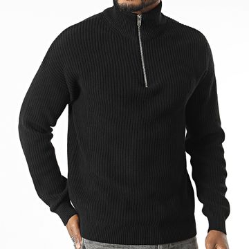 Classic Series - Ryder jersey cuello alto cremallera 232033 Negro