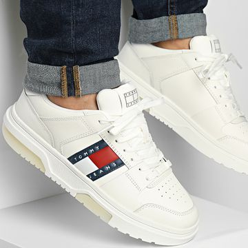 Tommy Jeans - Zapatillas Brooklyn Leather Essential 1576 Crudo