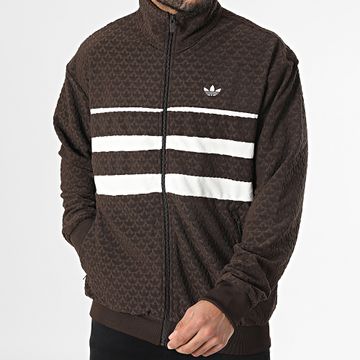 Adidas Originals - Q12 Monograma Cremallera Chaqueta JP4419 Marrón