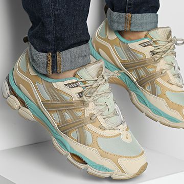 Asics - Baskets Gel NYC Utility 1203A558 Oliva Gris Pimienta
