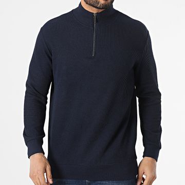 Classic Series - Jersey azul marino con cremallera
