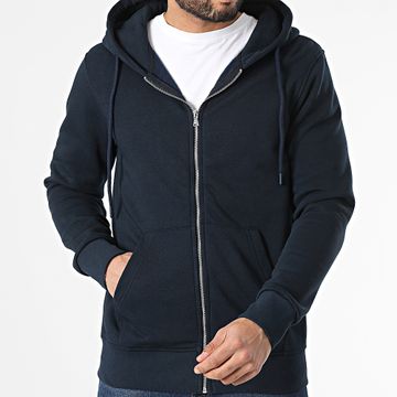 Classic Series - Sudadera con cremallera azul marino