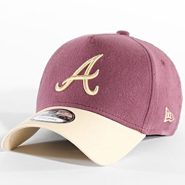 New Era - 9Forty Gorra Atlanta Braves 60586790 Burdeos Beige
