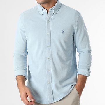 Polo Ralph Lauren - Camisa Oxford Azul Claro Manga Larga