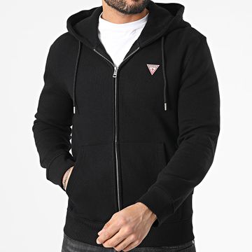 Guess - M4YQ28-K9V31 Sudadera con capucha y cremallera Negro