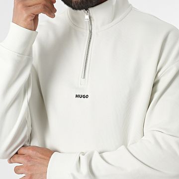HUGO - Durty 244 Sweat Top Cuello con cremallera 50525881 Blanco