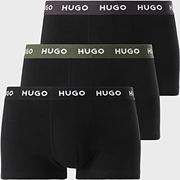 HUGO - Juego de 3 calzoncillos bóxer trillizos 50517878 Negro