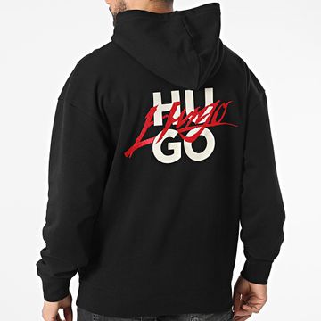 HUGO - Sudadera con capucha Dlogolong 50521070 Negro