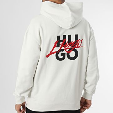 HUGO - Sudadera con capucha Dlogolong 50521070 Beige