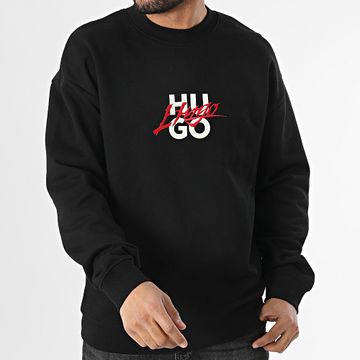 HUGO - Sudadera de cuello redondo Dlogonty 50521081 Negro