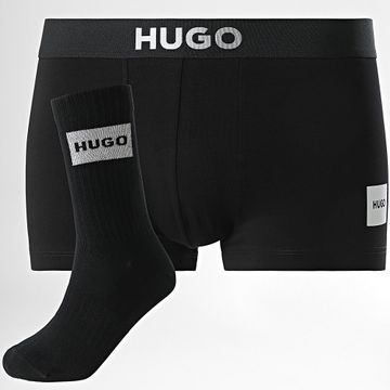 HUGO - Boxer Set Y Par De Calcetines Regalo 50524788 Negro Plata