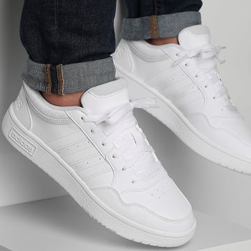 Adidas Performance - Zapatillas Hoops 3.0 GW3036 Calzado Blanco Dash Gris