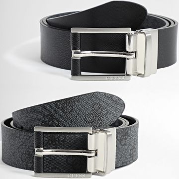 Guess - Cinturón reversible BMNULO-P5135 Gris marengo Negro