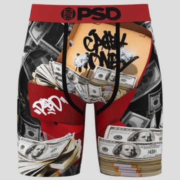 PSD - Boxer 424180045 Negro Gris Naranja Rojo