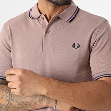 Fred Perry - Polo Manga Corta Doble Punta MM3600 Beige Oscuro