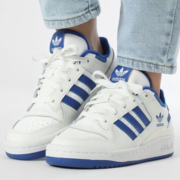 Adidas Originals - Forum Low CL Mujer Zapatillas IH7917 Core Blanco Azul Real