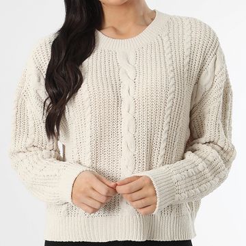 Only - Jersey Elly Life Beige Mujer