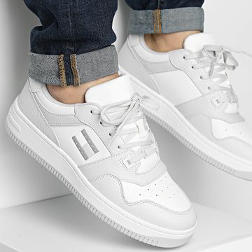 Tommy Jeans - Retro Sneakers Basket Cupsole Tumble 1513 Stratus Grey